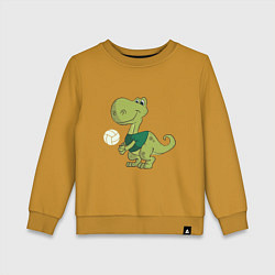 Детский свитшот Volleyball Dinosaur
