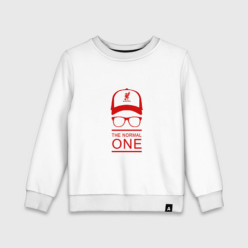 Детский свитшот Klopp - Normal One / Белый – фото 1