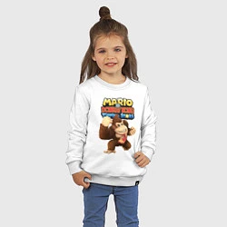 Свитшот хлопковый детский Mario Donkey Kong Nintendo Gorilla, цвет: белый — фото 2