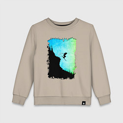 Свитшот хлопковый детский Дроп, цвет: миндальный