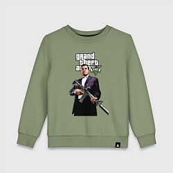 Свитшот хлопковый детский GTA 5 Mafia, цвет: авокадо