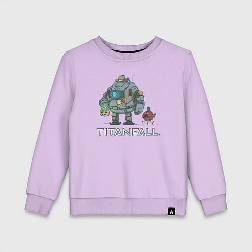Детский свитшот Титанфол арт Helloween TITANFALL / Лаванда – фото 1