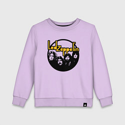 Свитшот хлопковый детский Led Zeppelin Лед Зеппелин, цвет: лаванда