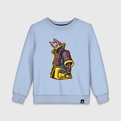 Свитшот хлопковый детский Fortnite Молнии, цвет: мягкое небо