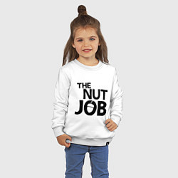 Свитшот хлопковый детский The nut job, цвет: белый — фото 2