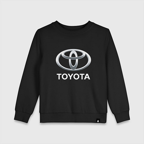 Детский свитшот TOYOTA 3D Logo / Черный – фото 1