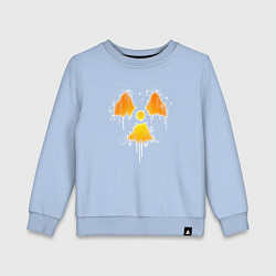 Свитшот хлопковый детский Radioactive symbol, цвет: мягкое небо