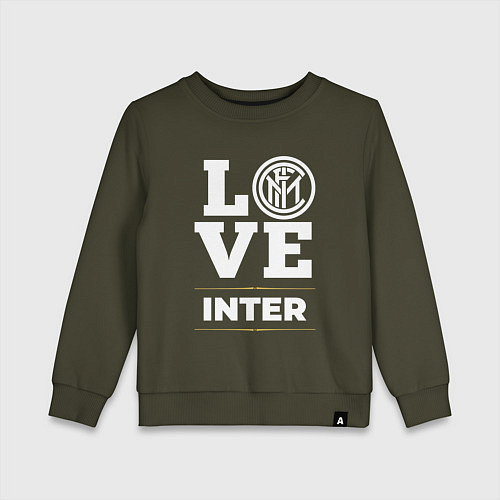 Детский свитшот Inter Love Classic / Хаки – фото 1