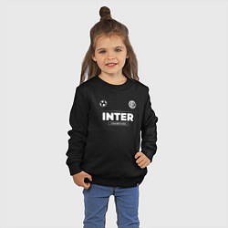 Свитшот хлопковый детский Inter Форма Чемпионов, цвет: черный — фото 2