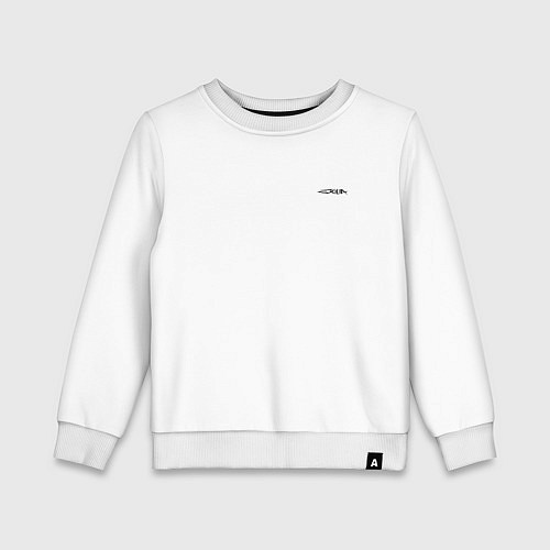 Детский свитшот EXILIA Black mini logo / Белый – фото 1