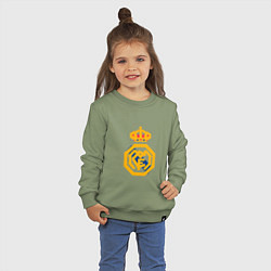 Свитшот хлопковый детский Football - Real Madrid, цвет: авокадо — фото 2