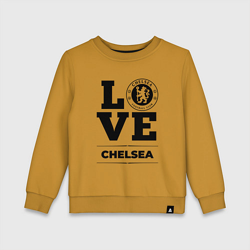 Детский свитшот Chelsea Love Классика / Горчичный – фото 1