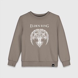 Свитшот хлопковый детский ДРЕВО ELDEN RING, цвет: утренний латте