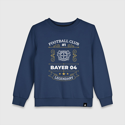 Детский свитшот Bayer 04 FC 1 / Тёмно-синий – фото 1