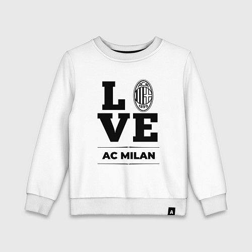 Детский свитшот AC Milan Love Классика / Белый – фото 1