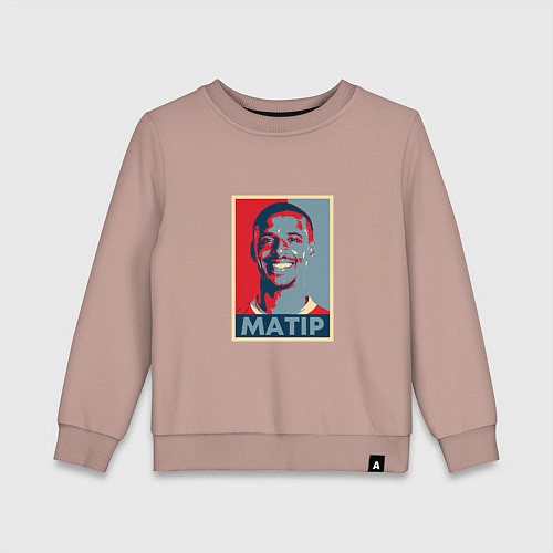 Детский свитшот Matip - Liverpool / Пыльно-розовый – фото 1