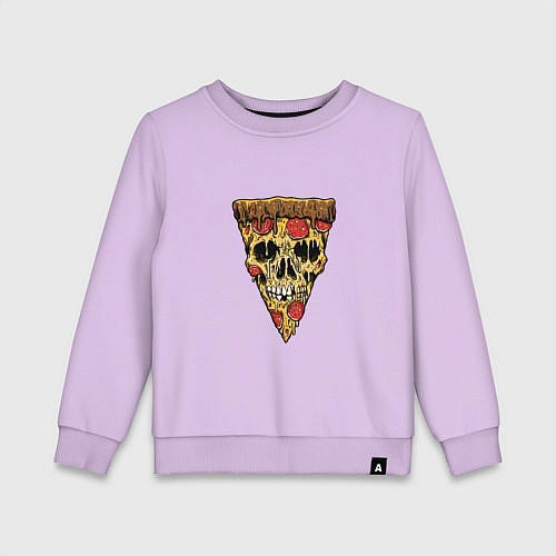 Детский свитшот Pizza - Skull / Лаванда – фото 1