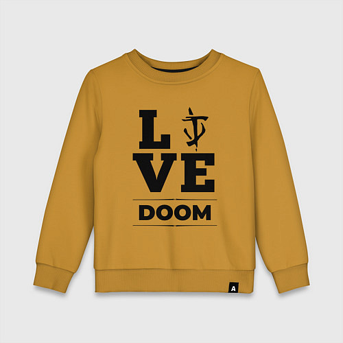 Детский свитшот Doom Love Classic / Горчичный – фото 1