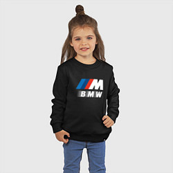 Свитшот хлопковый детский BMW BMW FS, цвет: черный — фото 2