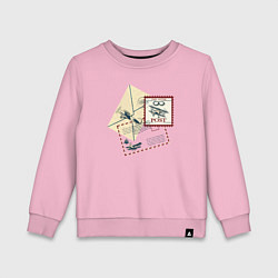 Детский свитшот Старая марка с самолётом