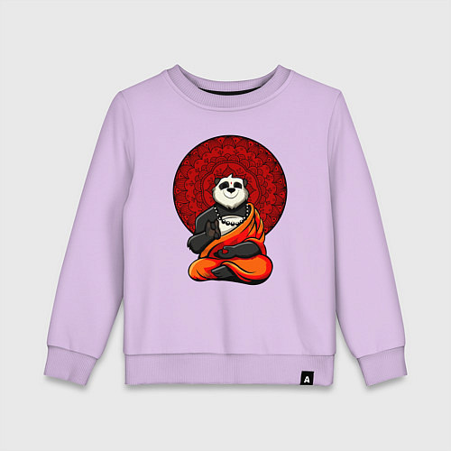 Детский свитшот Медитация панды Дзен / Лаванда – фото 1
