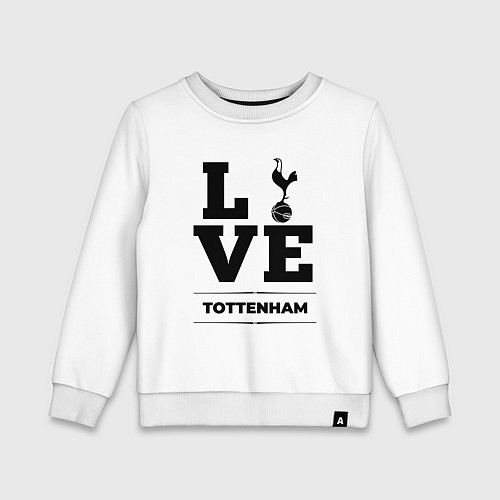 Детский свитшот Tottenham Love Классика / Белый – фото 1