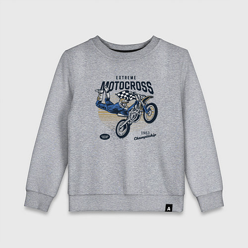 Детский свитшот MOTOCROSS Мотокросс / Меланж – фото 1