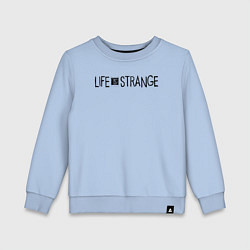 Свитшот хлопковый детский Life Is Strange Game logo, цвет: мягкое небо