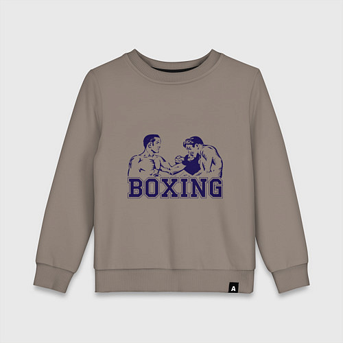 Детский свитшот Бокс Boxing is cool / Утренний латте – фото 1