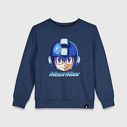 Свитшот хлопковый детский Mega Man - Rockman, цвет: тёмно-синий