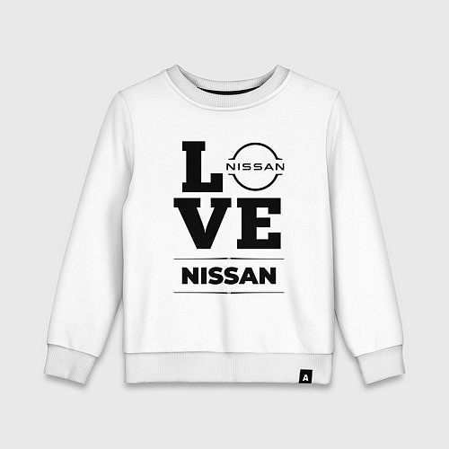 Детский свитшот Nissan Love Classic / Белый – фото 1
