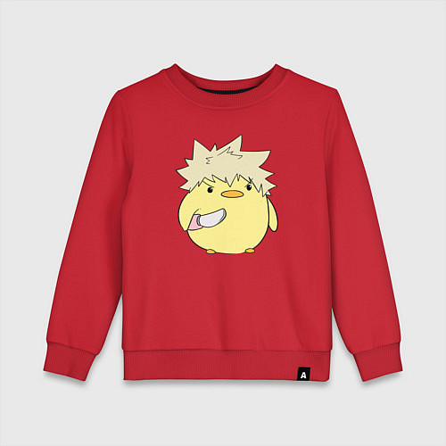 Детский свитшот Опасный Бакуго My Hero Academia / Красный – фото 1