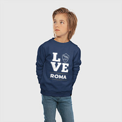 Свитшот хлопковый детский Roma Love Classic, цвет: тёмно-синий — фото 2