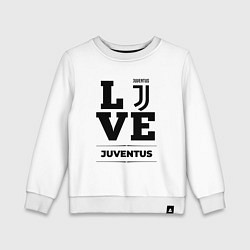 Свитшот хлопковый детский Juventus Love Классика, цвет: белый