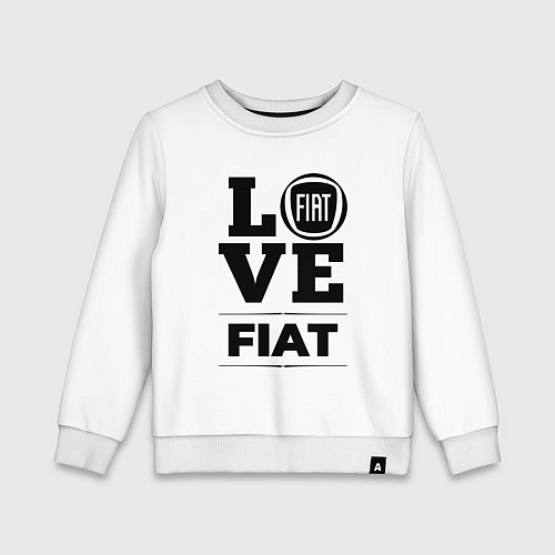 Детский свитшот Fiat Love Classic / Белый – фото 1