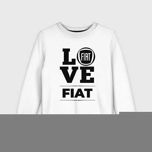 Детский свитшот Fiat Love Classic / Белый – фото 1