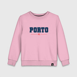 Свитшот хлопковый детский Porto FC Classic, цвет: светло-розовый