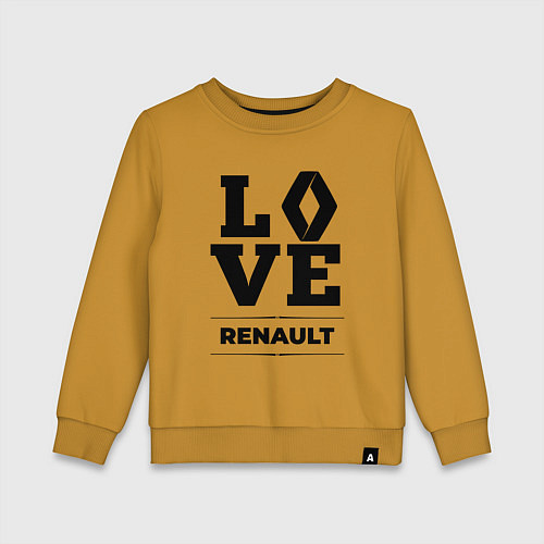 Детский свитшот Renault Love Classic / Горчичный – фото 1