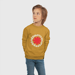 Свитшот хлопковый детский Peppers - Logo, цвет: горчичный — фото 2