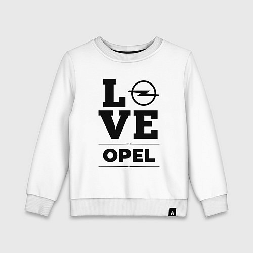 Детский свитшот Opel Love Classic / Белый – фото 1