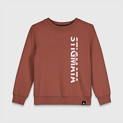Свитшот хлопковый детский Stigmata ПРОТИВ ПРАВИЛ, цвет: кирпичный