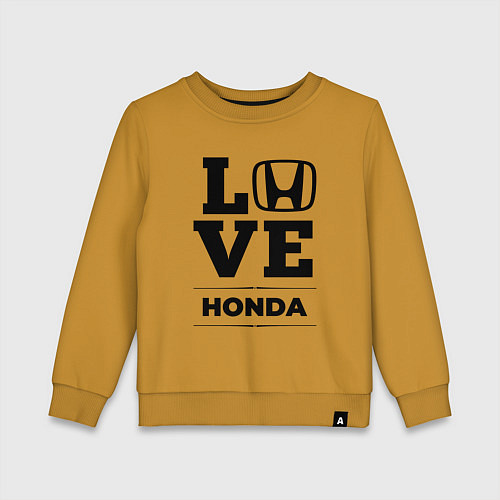 Детский свитшот Honda Love Classic / Горчичный – фото 1