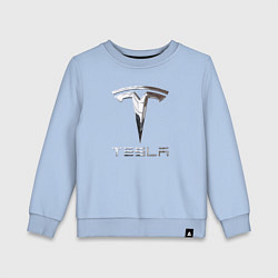 Детский свитшот Tesla Logo Тесла Логотип