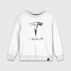 Детский свитшот Tesla Logo Тесла Логотип