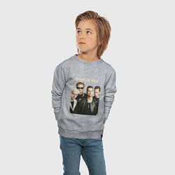 Свитшот хлопковый детский Keep Calm and Enjoy the Silence - Depeche Mode, цвет: меланж — фото 2