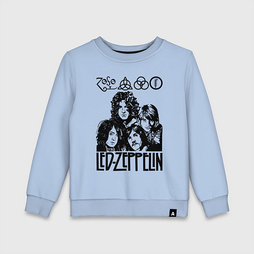 Детский свитшот Led Zeppelin Black / Мягкое небо – фото 1