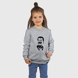 Свитшот хлопковый детский Joseph Stalin, цвет: меланж — фото 2