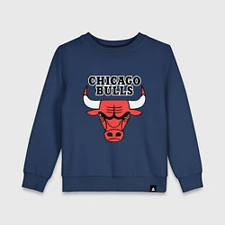 Свитшот хлопковый детский Chicago Bulls, цвет: тёмно-синий