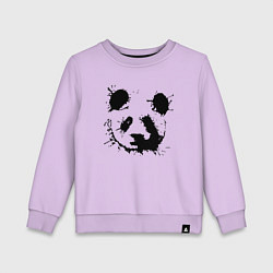 Свитшот хлопковый детский Прикольный панда - клякса, цвет: лаванда