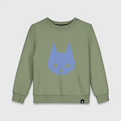Свитшот хлопковый детский Stray Blue, цвет: авокадо